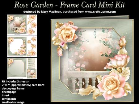 Rose Garden - Frame Card Mini Kit