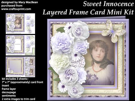 Sweet Innocence - Layered Frame Card Mini Kit