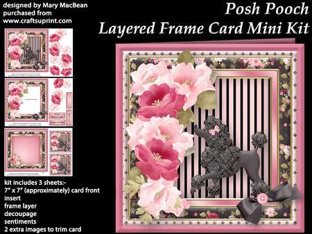 Posh Pooch - Layered Frame Card Mini Kit