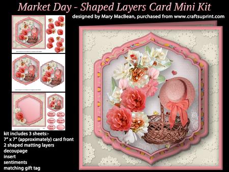 Market Day - Shaped Layers Card Mini Kit