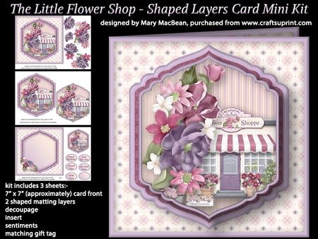The Little Flower Shop - Shaped Layers Card Mini Kit