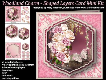Woodland Charm - Shaped Layers Card Mini Kit