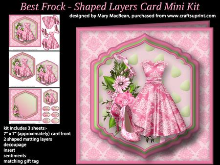Best Frock - Shaped Layers Card Mini Kit
