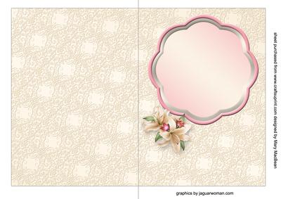 An Armful of Lilies - Petal Pyramid Card Insert
