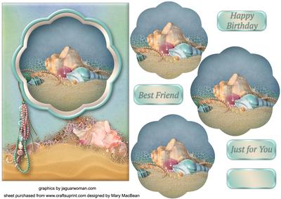 Treasures of the Sea - Petal Pyramid Card Front