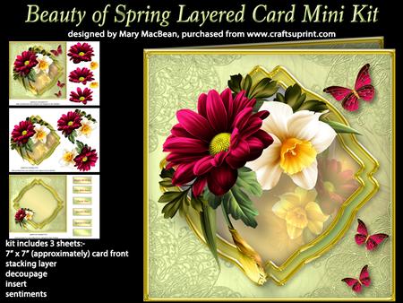 Beauty of Spring Layered Card Mini Kit