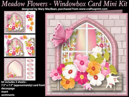 Meadow Flowers - Windowbox Card Mini Kit