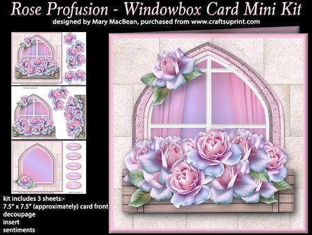 Rose Profusion - Windowbox Card Mini Kit