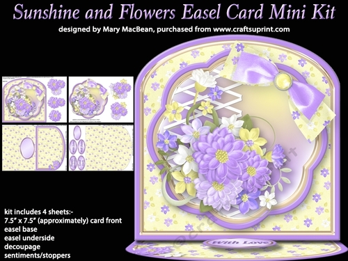 Sunshine and Flowers Easel Card Mini Kit