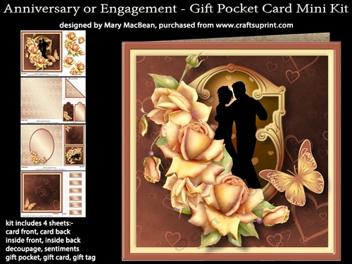 Anniversary or Engagement - Gift Pocket Card Mini Kit