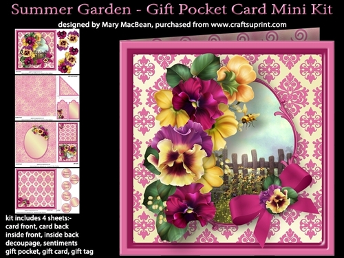 Summer Garden - Gift Pocket Card Mini Kit