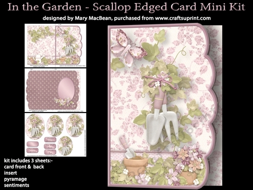 In the Garden - Scallop Edged Card Mini Kit