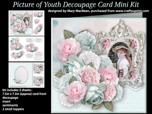Picture of Youth Decoupage Card Front