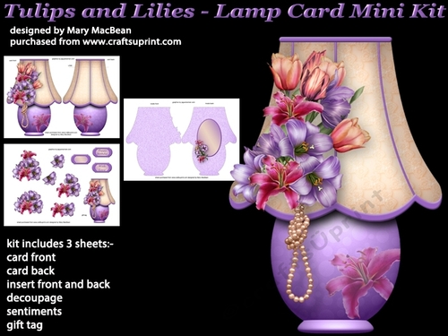 Tulips and Lilies - Lamp Card Mini Kit