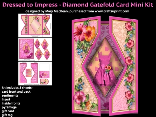 Dressed to Impress - Diamond Gatefold Card Mini Kit