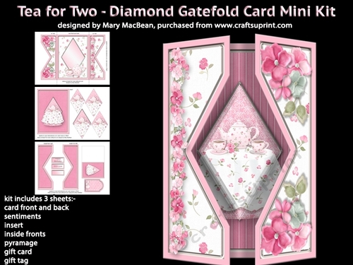 Tea for Two - Diamond Gatefold Card Mini Kit