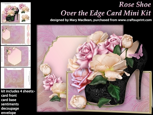 Rose Shoe - Over the Edge Card Mini Kit