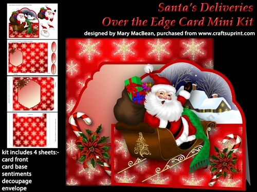 Santas Deliveries - Over the Edge Card Mini Kit