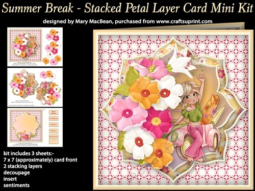 Summer Break - Stacked Petal Layer Card Mini Kit