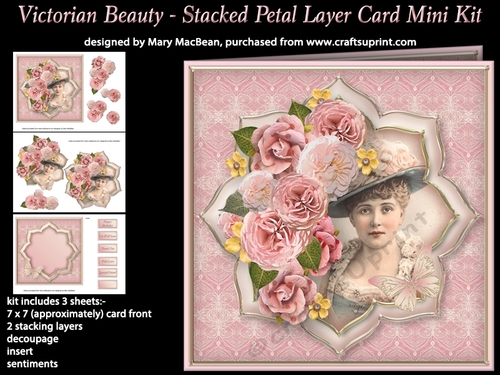 Victorian Beauty - Stacked Petal Layer Card Mini Kit