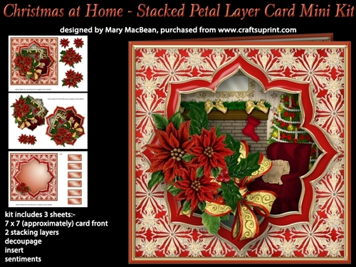 Christmas at Home - Stacked Petal Layer Card Mini Kit