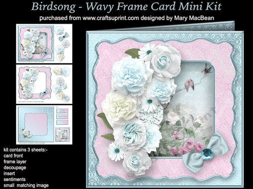 Birdsong - Wavy Frame Card Mini Kit