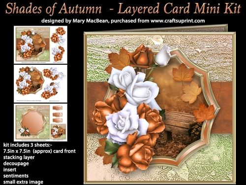 Shades of Autumn - Layered Card Mini Kit