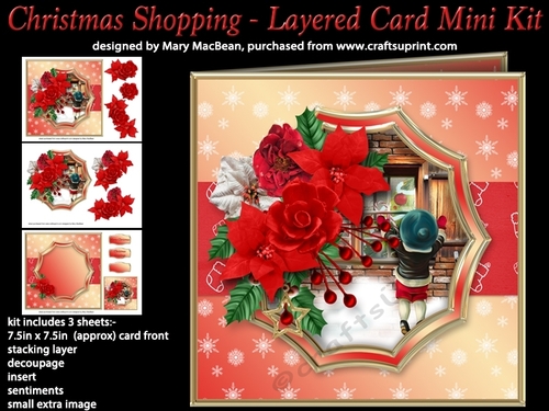Christmas Shopping - Layered Card Mini Kit