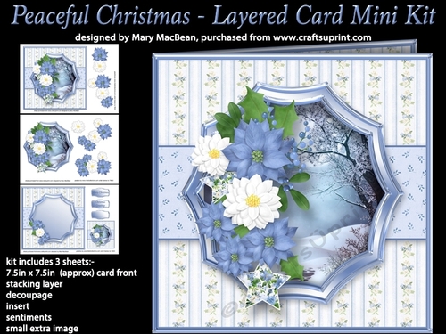 Peaceful Christmas - Layered Card Mini Kit