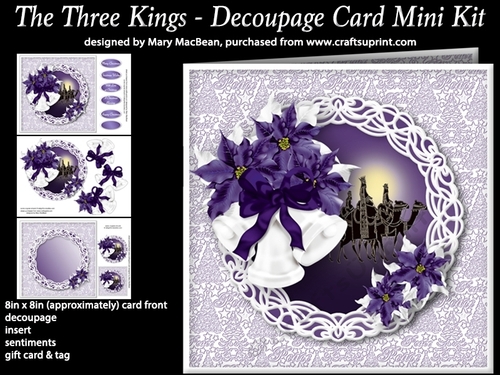 The Three Kings - Decoupage Card Mini Kit