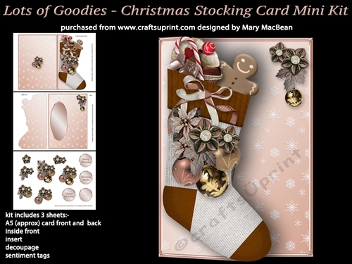Lots of Goodies - Christmas Stocking Card Mini Kit