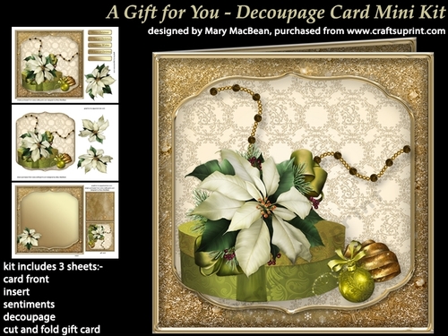 A Gift for You - Decoupage Card