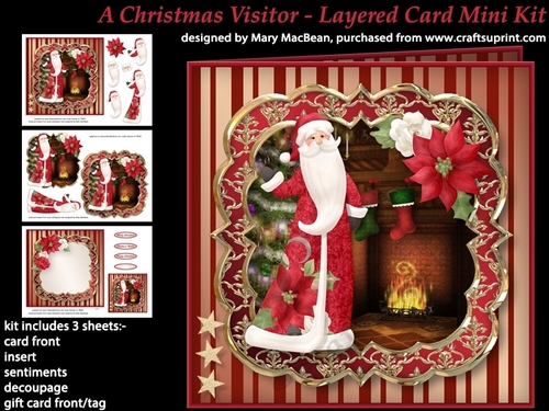 A Christmas Visitor Layered Card Mini Kit
