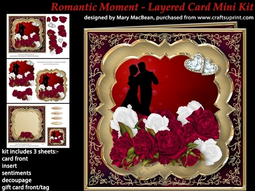 Romantic Moment Layered Card Mini Kit