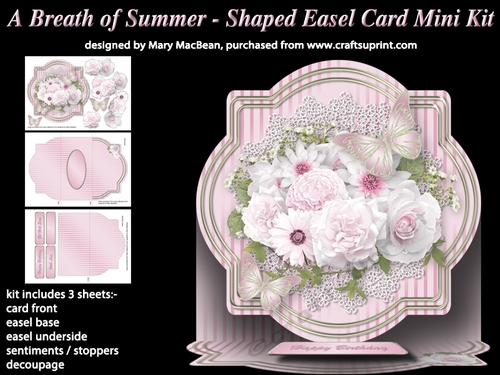 A Breath of Summer - Shaped Easel Card Mini Kit