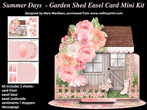 Summer Days - Garden Shed Easel Card Mini Kit