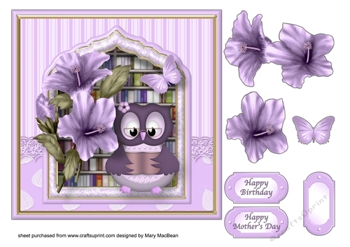 A Good Read - Decoupage Card Front