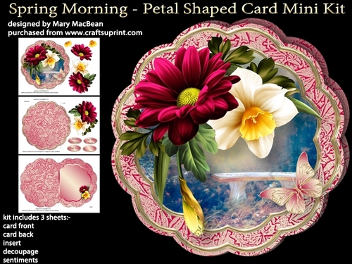 Spring Morning - Petal Shaped Card Mini Kit