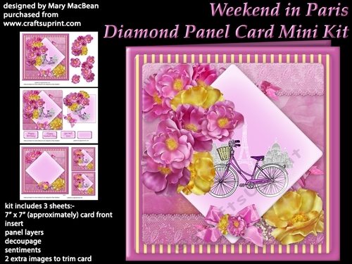 Weekend in Paris - Diamond Panel Card Mini Kit