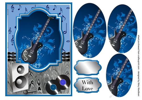Singing the Blues Pyramid Card Front