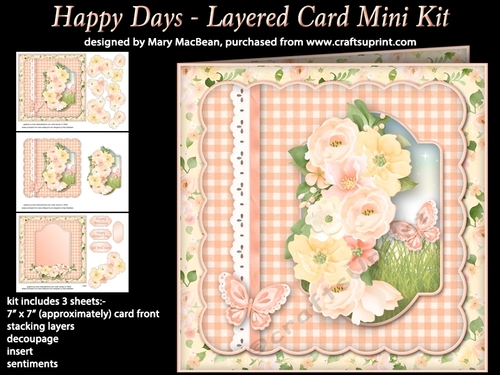 Happy Days - Layered Card Mini Kit
