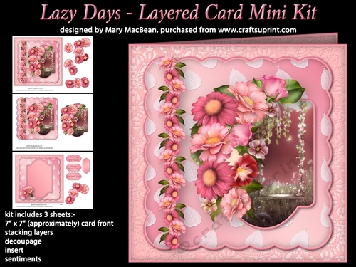Lazy Days - Layered Card Mini Kit