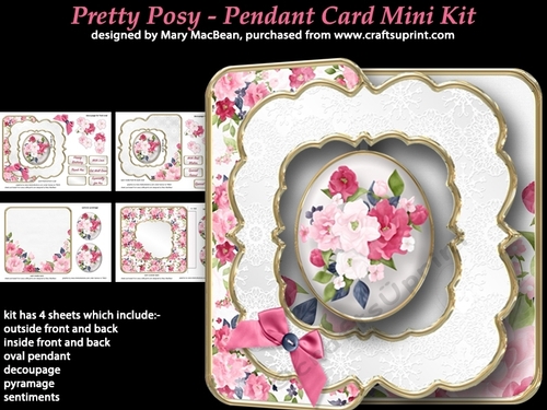Pretty Posy - Pendant Card Mini Kit