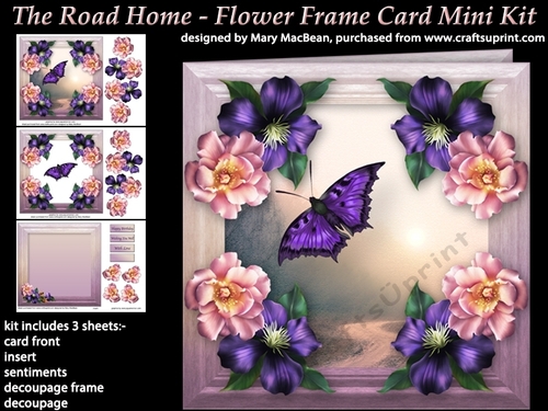 The Road Home - Flower Frame Card Mini Kit