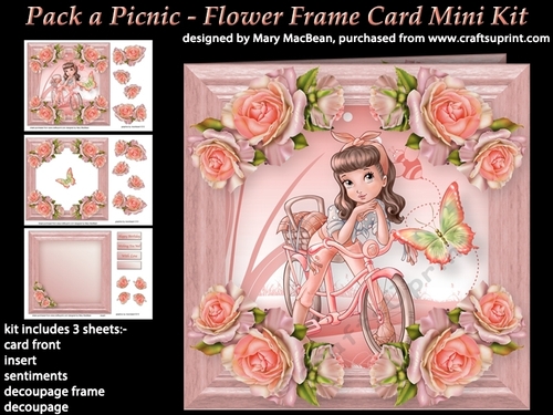 Pack a Picnic - Flower Frame Card Mini Kit