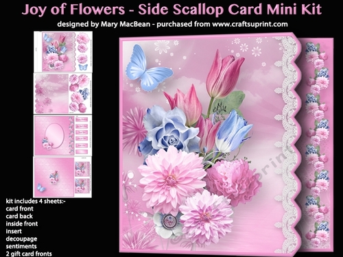 Joy of Flowers - Side Scallop Card Mini Kit