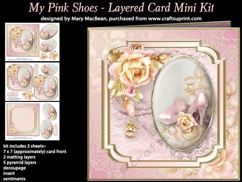 My Pink Shoes - Layered Card Mini Kit