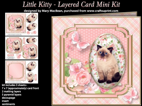 Little Kitty - Layered Card Mini Kit