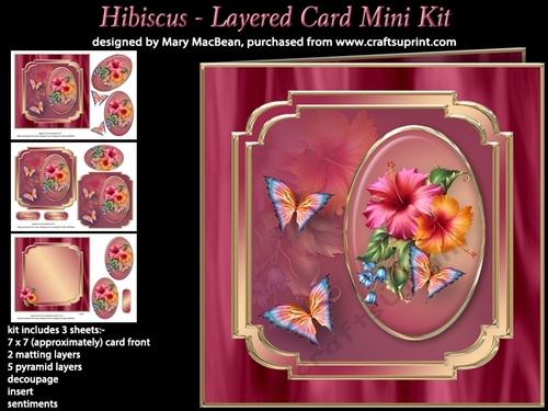 Hibiscus - Layered Card Mini Kit