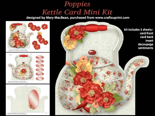 Poppies - Kettle Card Mini Kit